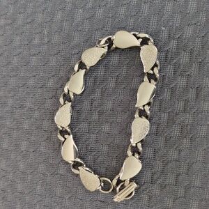 Silver chain bracelet